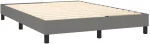 ΚΡΕΒΑΤΙ BOXSPRING ΜΕ ΣΤΡΩΜΑ & LED ΣΚ.ΓΚΡΙ 140X200 ΕΚ ΥΦΑΣΜΑΤΙΝΟ 3133078