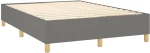 ΚΡΕΒΑΤΙ BOXSPRING ΜΕ ΣΤΡΩΜΑ ΣΚΟΥΡΟ ΓΚΡΙ 140X190 ΕΚ. ΥΦΑΣΜΑΤΙΝΟ 3137070