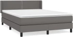 ΚΡΕΒΑΤΙ BOXSPRING ΜΕ ΣΤΡΩΜΑ ΓΚΡΙ 140X190ΕΚ. ΑΠΟ ΣΥΝΘΕΤΙΚΟ ΔΕΡΜΑ 3130719