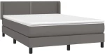 ΚΡΕΒΑΤΙ BOXSPRING ΜΕ ΣΤΡΩΜΑ ΓΚΡΙ 140X190ΕΚ. ΑΠΟ ΣΥΝΘΕΤΙΚΟ ΔΕΡΜΑ 3130719