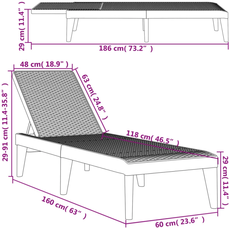 ΞΑΠΛΩΣΤΡΑ ΓΚΡΙ 186 X 60 X 29 ΑΠΟ ΠΟΛΥΠΡΟΠΥΛΕΝΙΟ 364218