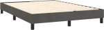 ΚΡΕΒΑΤΙ BOXSPRING ΜΕ ΣΤΡΩΜΑ ΣΚΟΥΡΟ ΓΚΡΙ 140X200 ΕΚ. ΒΕΛΟΥΔΙΝΟ 3127434