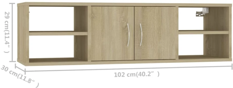 ΡΑΦΙ ΤΟΙΧΟΥ SONOMA ΔΡΥΣ 102 X 30 X 29 ΕΚ. ΜΟΡΙΟΣΑΝΙΔΑ 806259