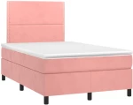ΚΡΕΒΑΤΙ BOXSPRING ΜΕ ΣΤΡΩΜΑ ΡΟΖ 120X200 ΕΚ. ΒΕΛΟΥΔΙΝΟ 3142958