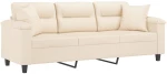 ΚΑΝΑΠΕΣ ΤΡΙΘΕΣΙΟΣ BEIGE 180 ΕΚ. ΑΠΟ ΜΙΚΡΟΪ́ΝΕΣ ΜΕ ΜΑΞΙΛΑΡΙΑ 3200982