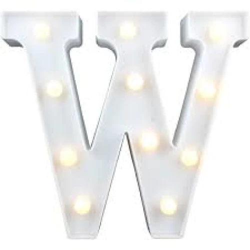 LED Φως Γράμμα W 22x22.5cm