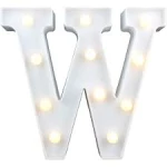 LED Φως Γράμμα W 22x22.5cm