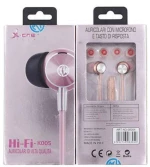 Ενσύρματα Ακουστικά In-Ear X-One K-005 Ροζ