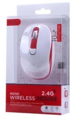 Ellietech MO101 Ασύρματο Ποντίκι Λευκό/Κόκκινο