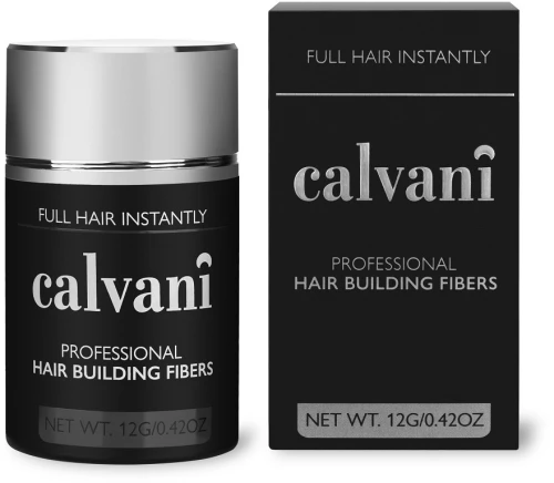 Calvani Hair Building Fibers Σκόνη Πύκνωσης Extra Dark Brown (Καστανό Σκούρο Ενισχυμένο) 12gr