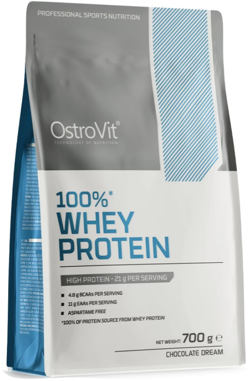 OstroVit Whey Protein | 100% Whey Protein Concentrate + Keychain FREE [700 Γραμμάρια] Σοκολάτα