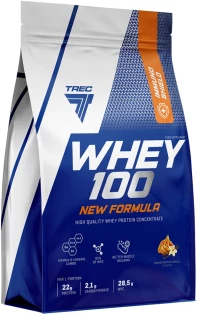 Trec Nutrition Whey 100 | High Quality Whey Protein Concentrate with Immuno Shield [2000 Γραμμάρια] Φυστικοβούτυρο με βανίλια