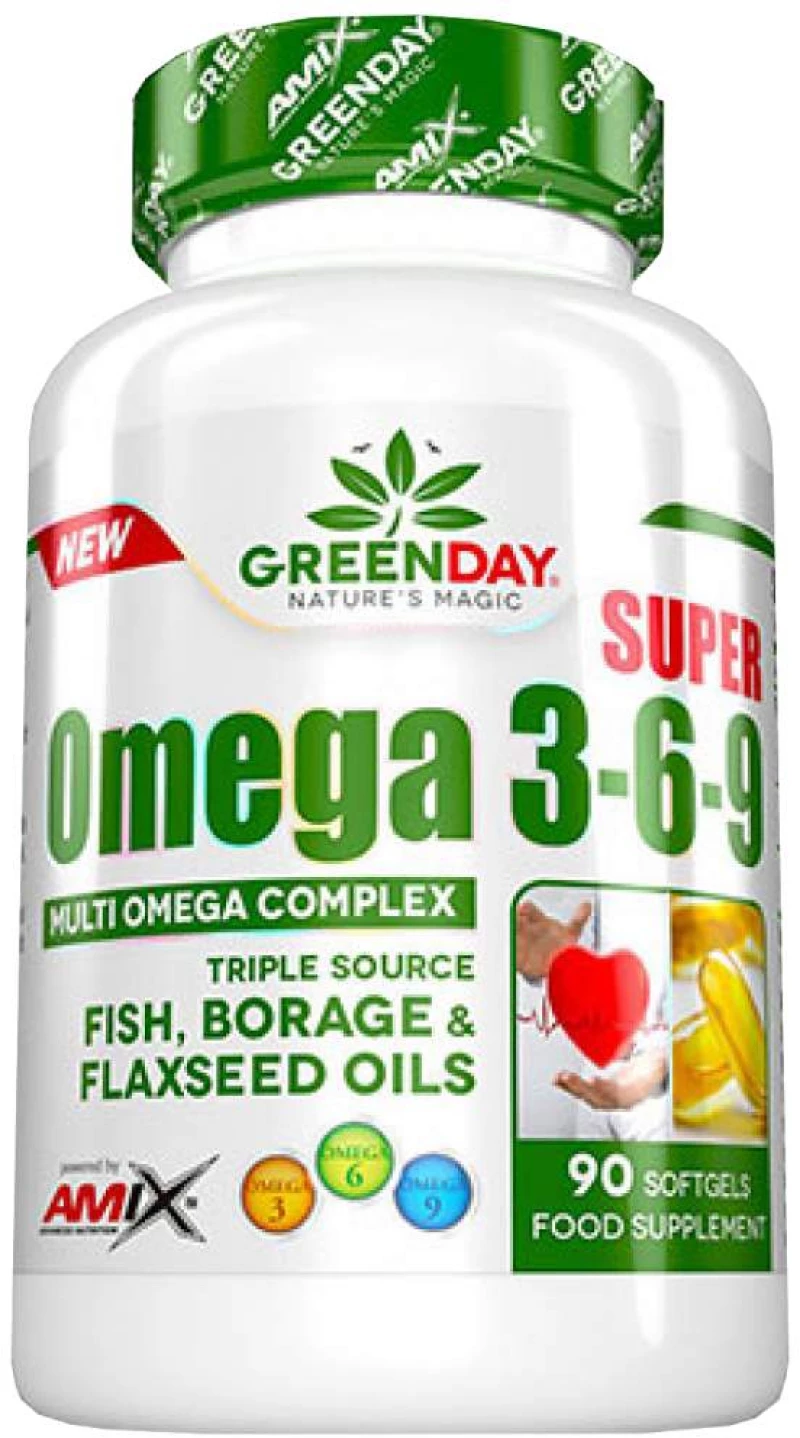AMIX Nutrition GreenDay® ProVegan Super Omega 3-6-9 1000 mg [90 Softgels]