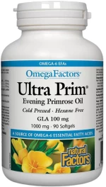 Natural Factors Ultra Prim Evening Primrose Oil 1000 mg [90 Softgels]