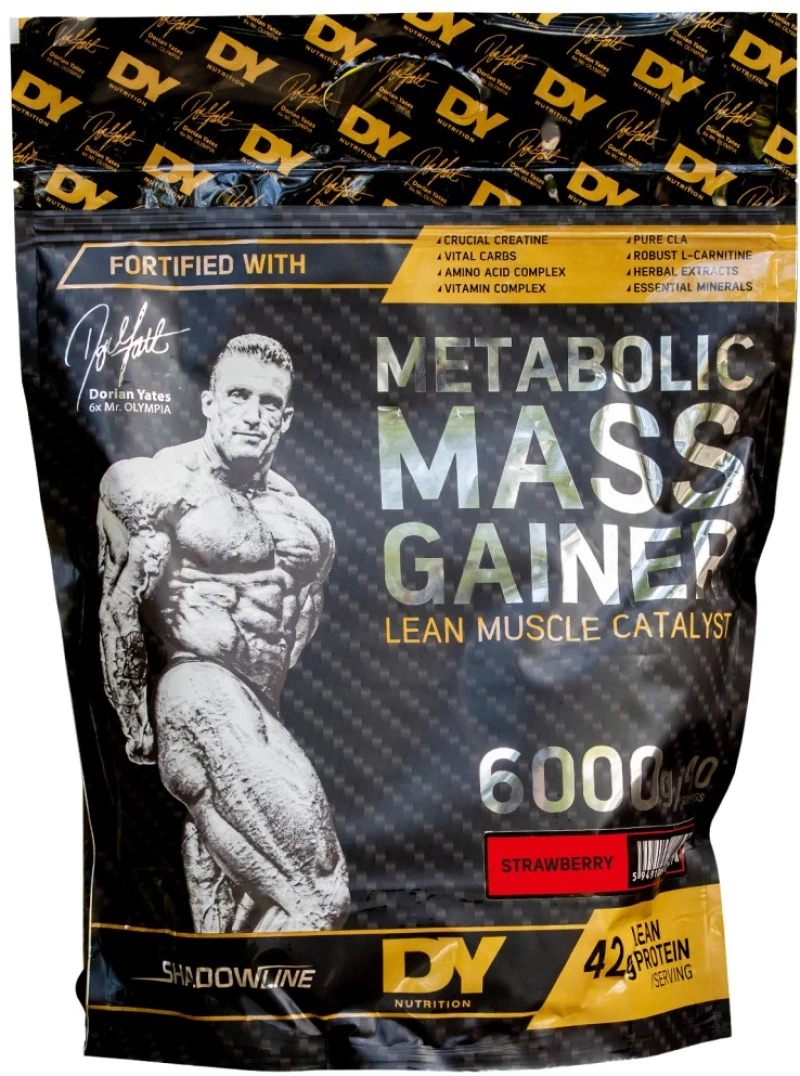 Dorian Yates Nutrition ShadowLine Metabolic Mass Gainer [6000 Γραμμάρια] Φράουλα