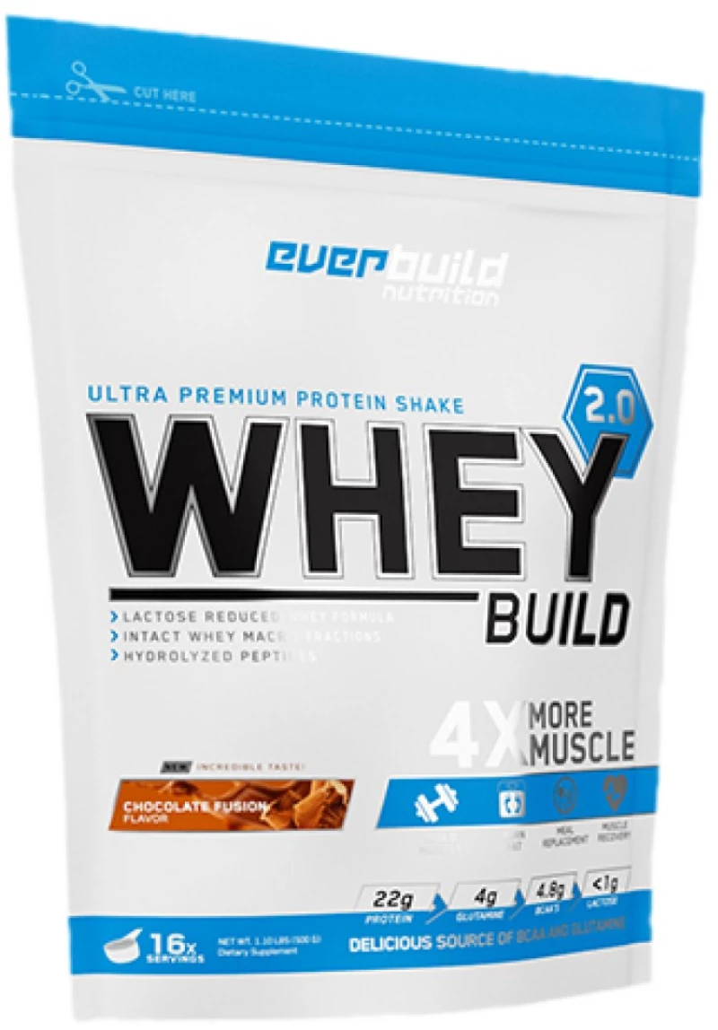 EverBuild Whey Build 2.0 [500 Γραμμάρια] Μήλα με κανέλα