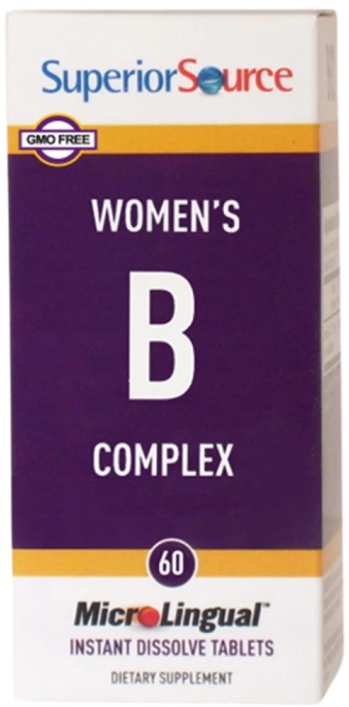 SuperiorSource Women's B-Complex [60 Υπογλώσσια δισκία]