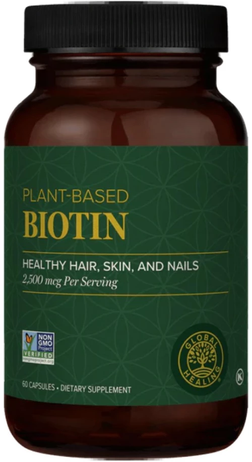 Global Healing Biotin 2500 mcg | From Sesbiana Leaf [60 Κάψουλες]