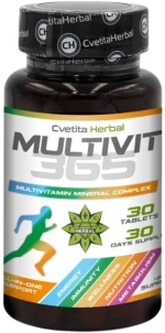 Cvetita Herbal MultiVit 365 - Multivitamins and Minerals [30 Ταμπλέτες]