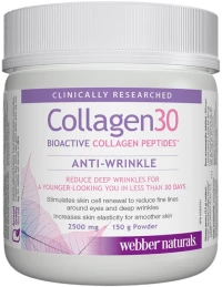 Webber Naturals Collagen 30 Bioactive Collagen Peptides™ Anti-wrinkle [150 Γραμμάρια]