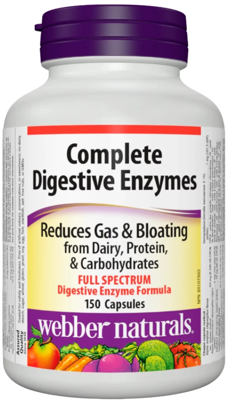Webber Naturals Complete Digestive Enzymes [150 Κάψουλες]