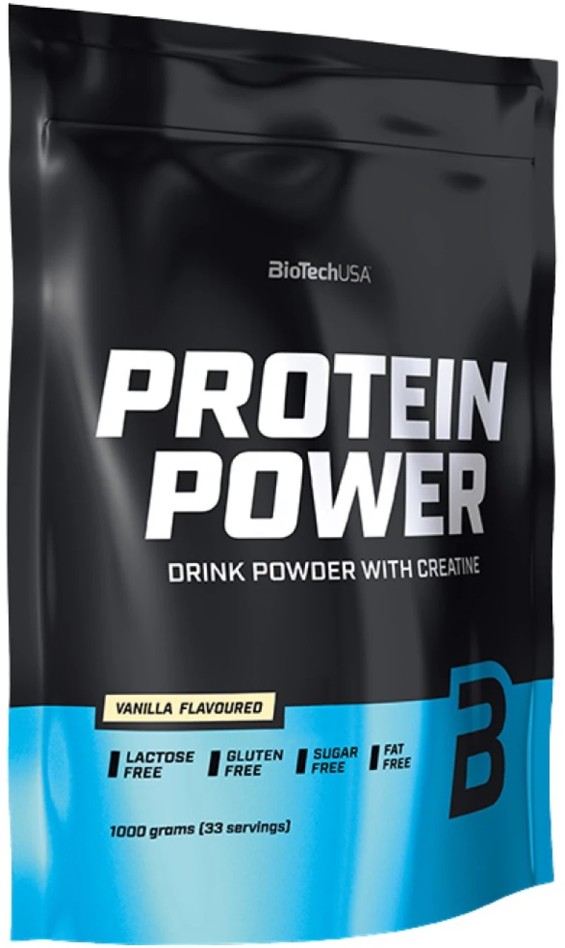 BioTech USA Protein Power | Whey + Soy Protein Mix [1000 Γραμμάρια] Βανίλια
