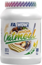 FA Nutrition WOW ! Protein Oatmeal | 20% Protein - No Sugar Added [1000 Γραμμάρια] Αχλάδι – Μήλο