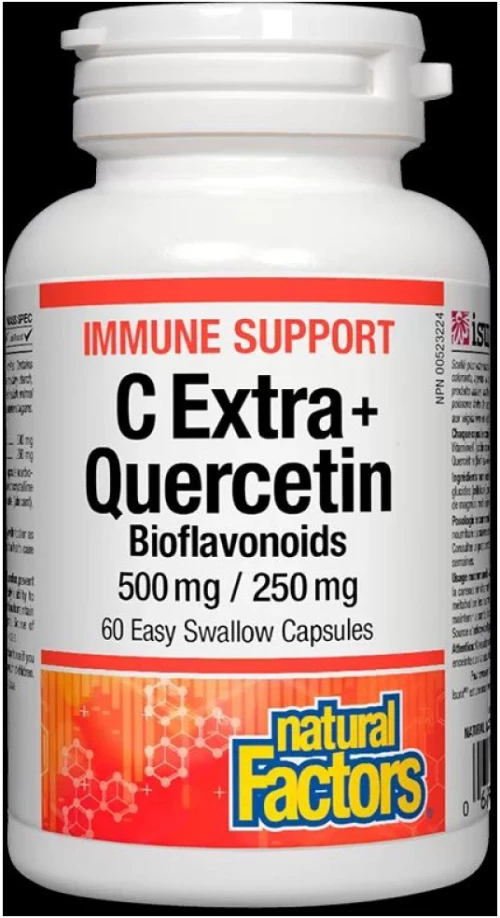 Natural Factors Vitamin C Extra + Quercetin 250 mg [60 Κάψουλες]