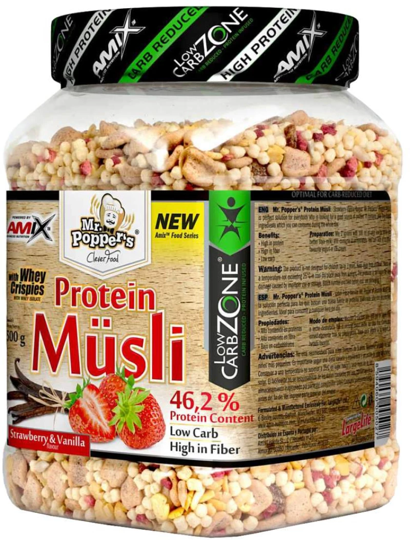 AMIX Nutrition Mr. Popper´s Protein Musli [500 Γραμμάρια] Σοκολάτα με καρύδα