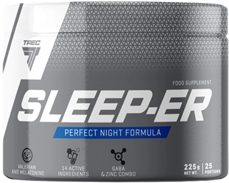 Trec Nutrition Sleep-ER Powder | Perfect Night Formula [225 Γραμμάρια] Λεμόνι