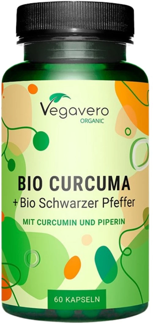 Vegavero Bio Curcuma + Black Pepper 400 mg [60 Κάψουλες]