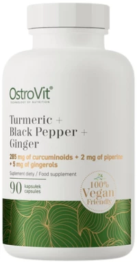 OstroVit Turmeric + Black Pepper + Ginger [90 Κάψουλες]