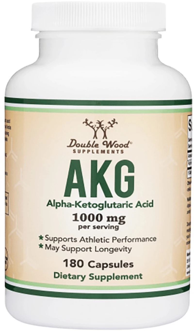 Double Wood Supplements AKG | Alpha Ketoglutaric Acid 1000 mg [180 Κάψουλες]