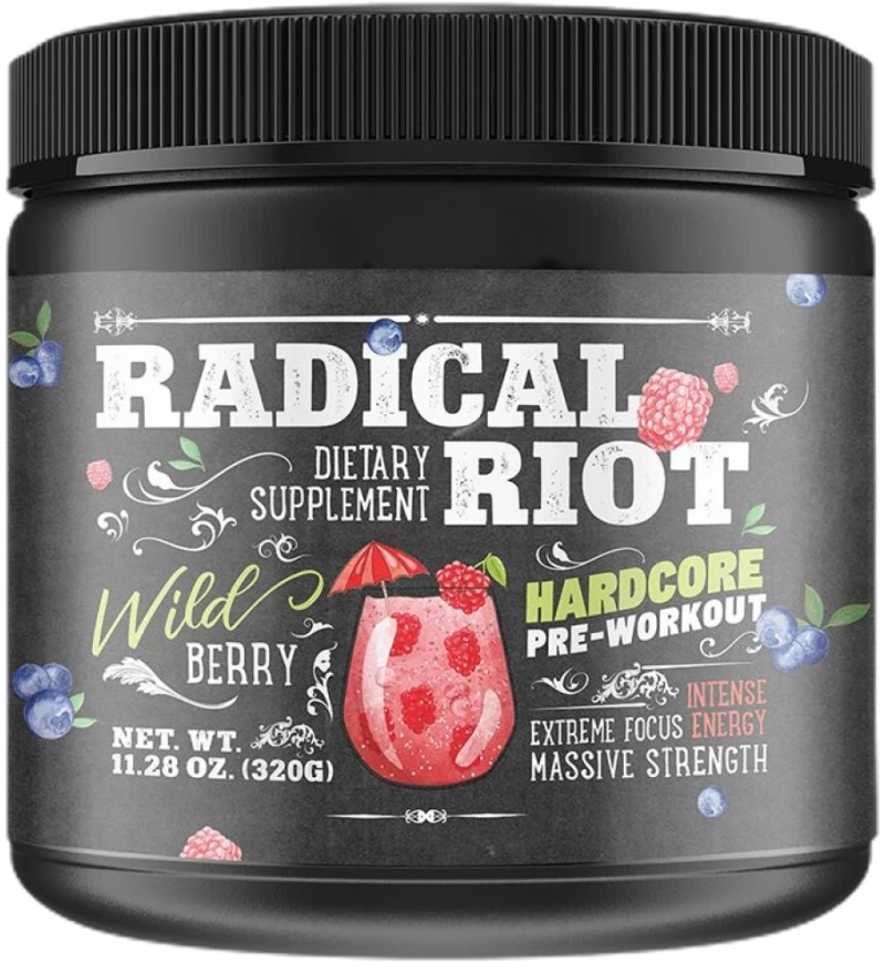 American Supps Radical Riot V3 Hardcore Pre Workout [340 Γραμμάρια] Φρούτα του δάσους