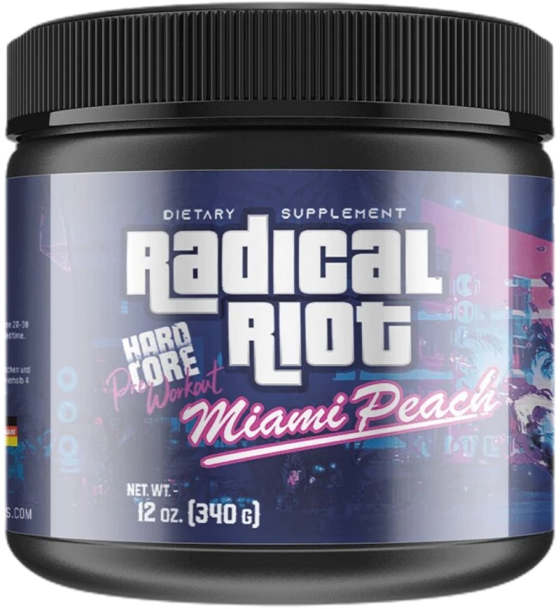 American Supps Radical Riot V3 Hardcore Pre Workout [340 Γραμμάρια] Ροδάκινο