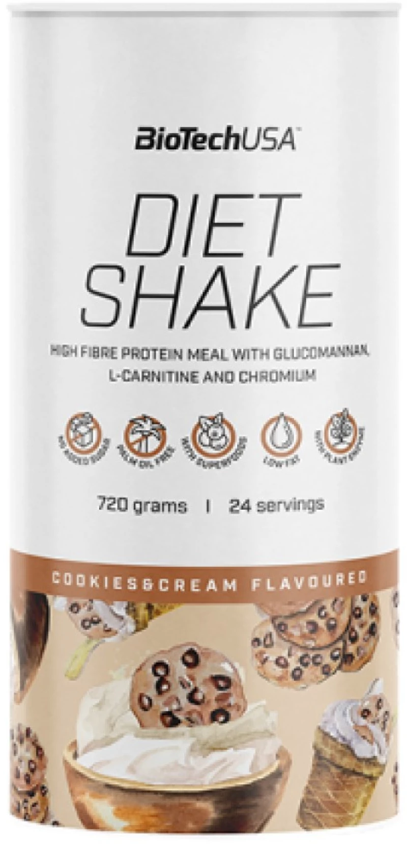 BioTech USA Diet Shake [720 Γραμμάρια] Μπισκότα με κρέμα