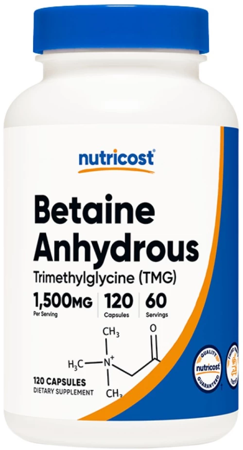 Nutricost TMG Betaine Anhydrous |Trimethylglycine 1500 mg [120 Κάψουλες]