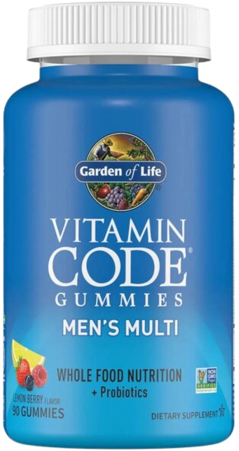Garden Of Life Vitamin Code / Men's Multi Gummies [90 Τσίχλες] Λεμόνι με μούρα