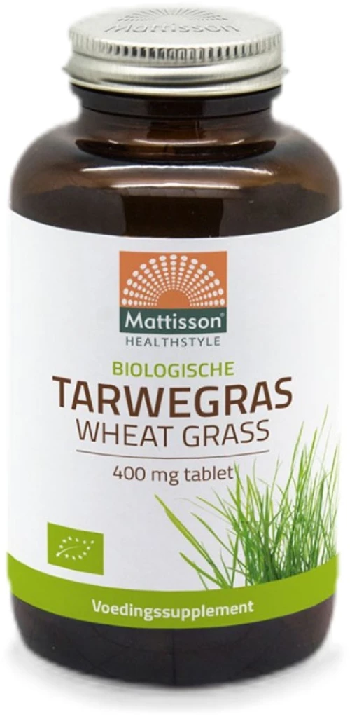 Mattisson Healthstyle Organic Wheat Grass 400 mg [350 Ταμπλέτες]