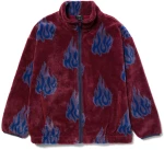 HUF Flamin Zip Sherpa Berry