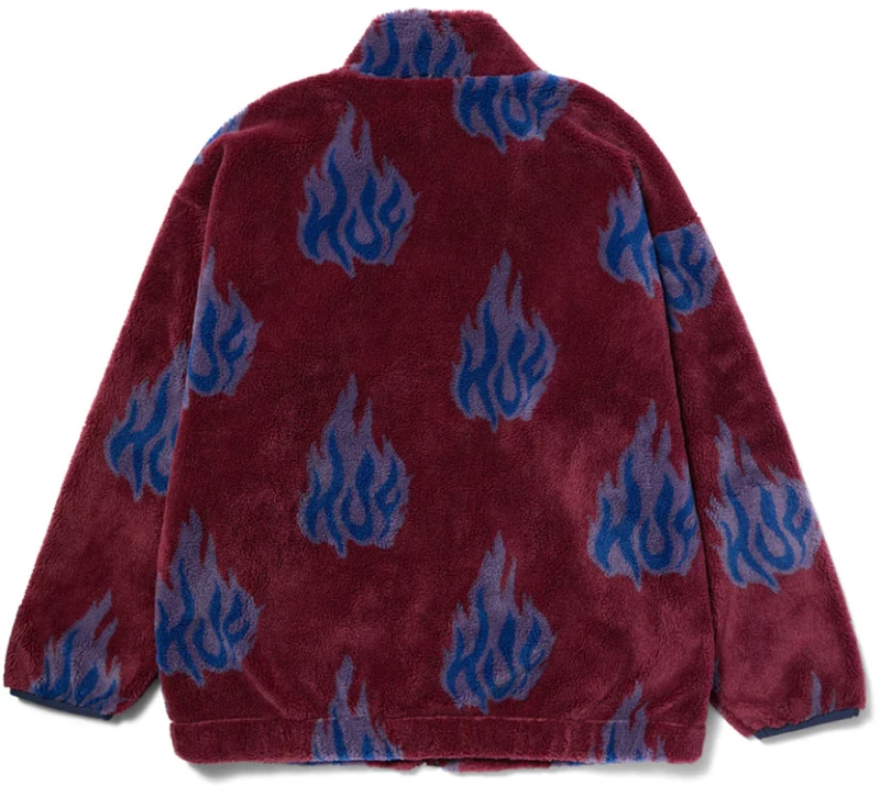 HUF Flamin Zip Sherpa Berry