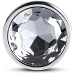 Clear Medium Metallic Anal Plug