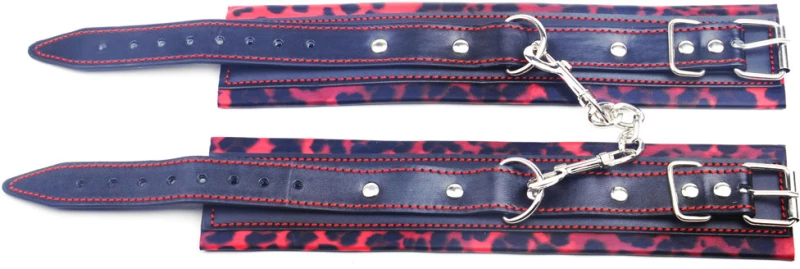 Red Leopard Handcuffs