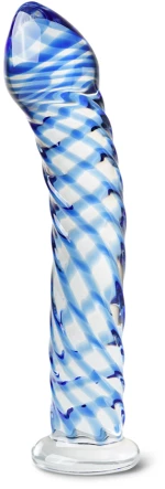 Blue Color Glass Dildo - P07