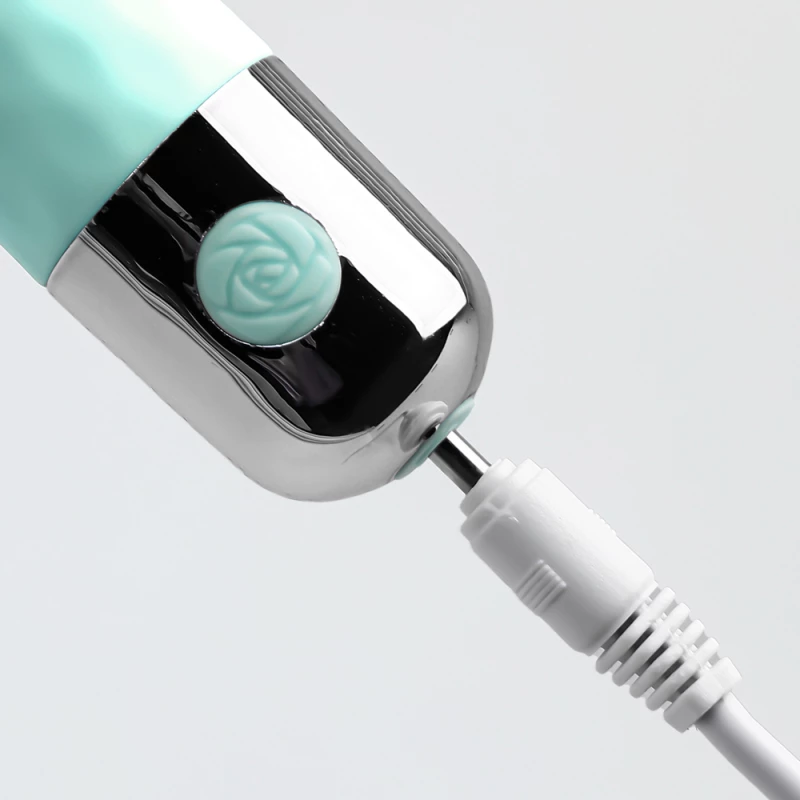 3.8" Green 10-Speed USB Silicone Vibrator