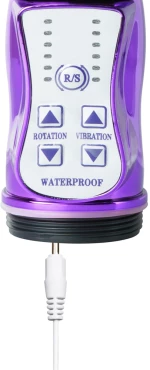USB Rechargeable Electroplating Purple Color Pearls G-Spot Vibra