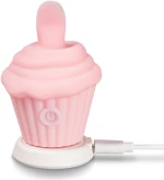 10-Speed Pink Color Silicone Icecream Shape Massager with Tongue