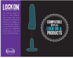 LOCK ON Argonite dildo with suction cup adapter Mocha 20 x 5 cm