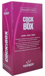 TOYBOY BARAK Realistic suctioned dildo Vibrator BLACK 22.5 X 4.3