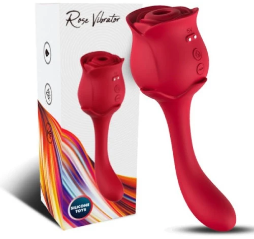 TOYBOX DUAL ROSA G-Spot and Clit Sucker Vibrator